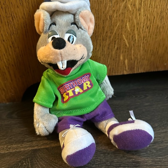 My Birthday Chuck E Cheese Plush Birthday Star Mouse 2008 Plush 10” - Picture 1 of 4